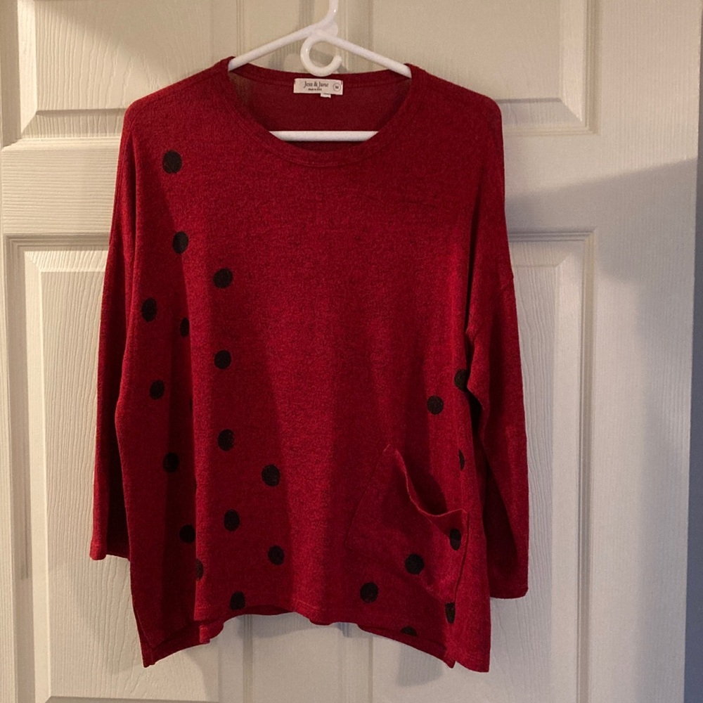 Jess & Jane Lightweight Sweater, 3/4 sleeve szM Like new